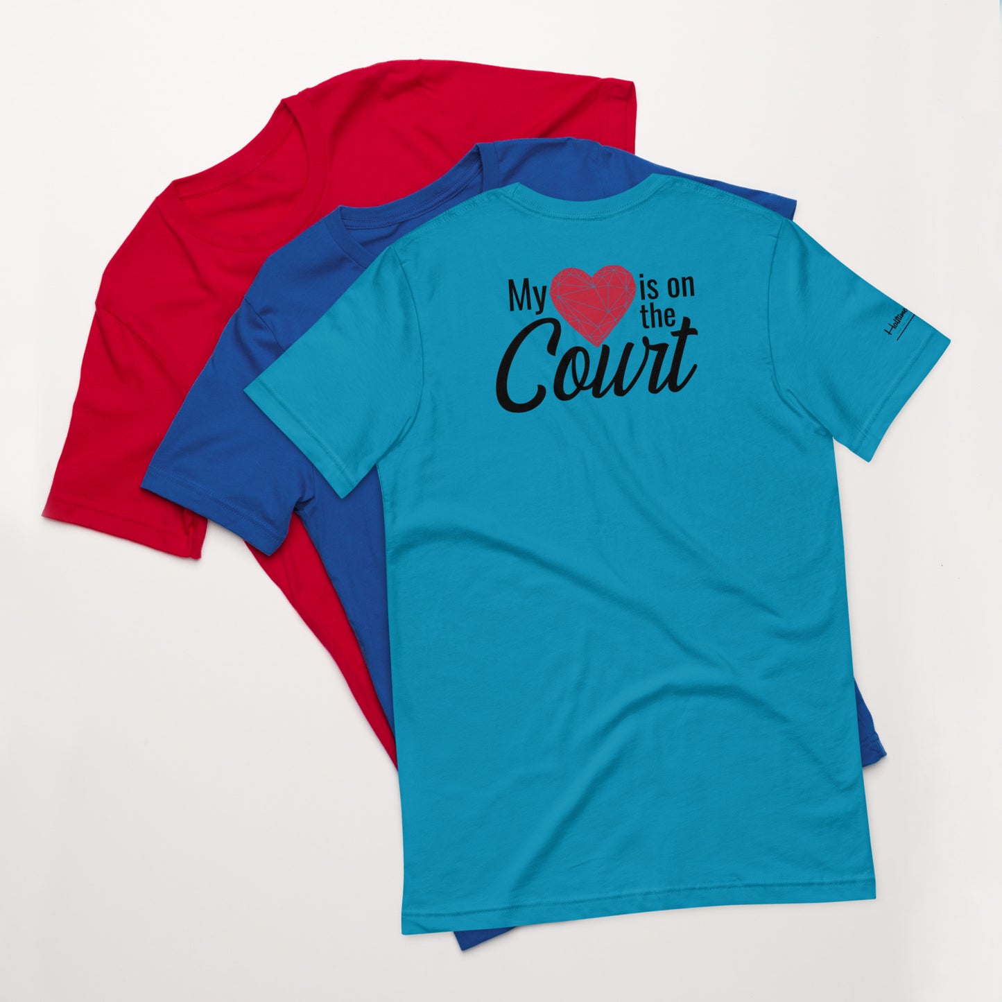 My Heart is on the Court, Valentine's Day Comfort Colors T-Shirt