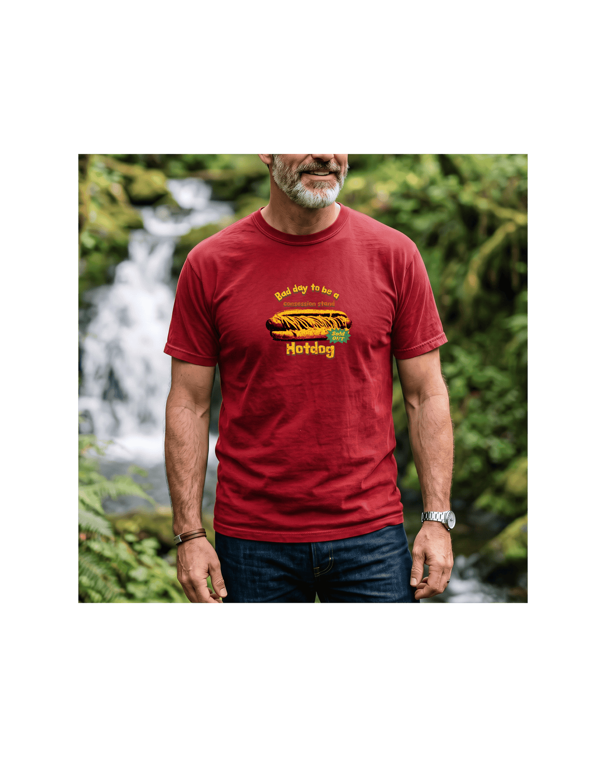 Bad Day to Be a Concession Stand Hot Dog Comfort Colors Tee | Funny Sports Dad Gift