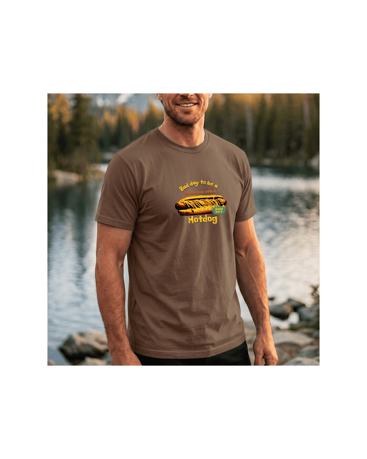 Bad Day to Be a Concession Stand Hot Dog Comfort Colors Tee | Funny Sports Dad Gift