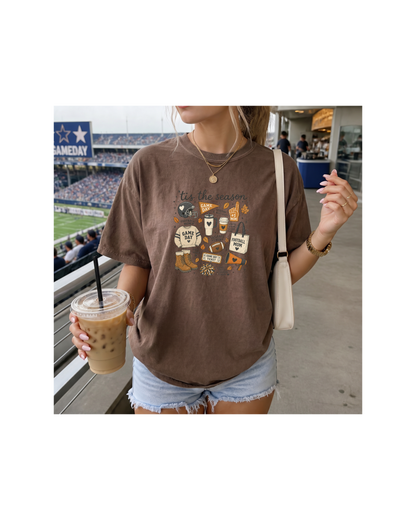 Football Mom Fall Tee | Comfort Colors Game Day Shirt