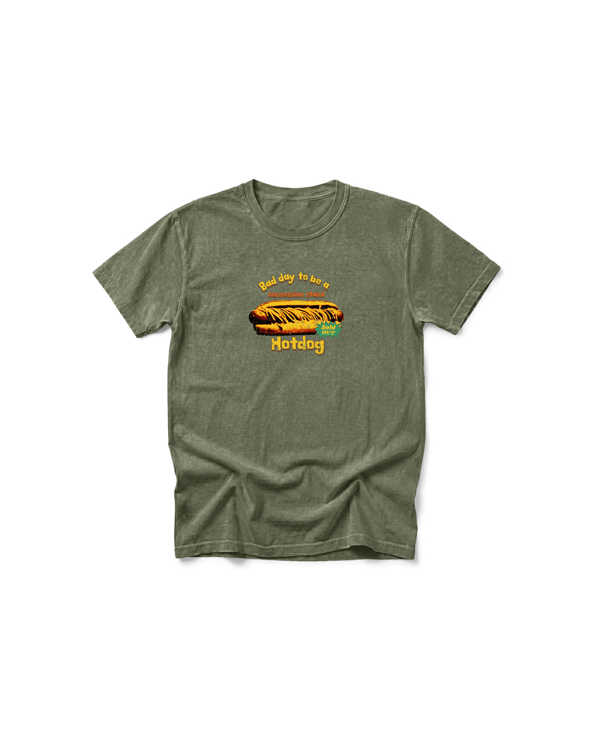 Bad Day to Be a Concession Stand Hot Dog Comfort Colors Tee | Funny Sports Dad Gift
