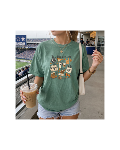 Football Mom Fall Tee | Comfort Colors Game Day Shirt