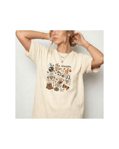 Football Mom Fall Tee | Comfort Colors Game Day Shirt