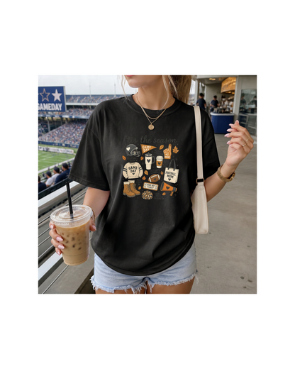 Football Mom Fall Tee | Comfort Colors Game Day Shirt