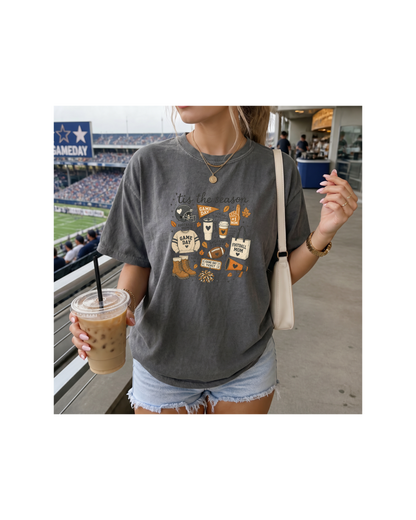 Football Mom Fall Tee | Comfort Colors Game Day Shirt