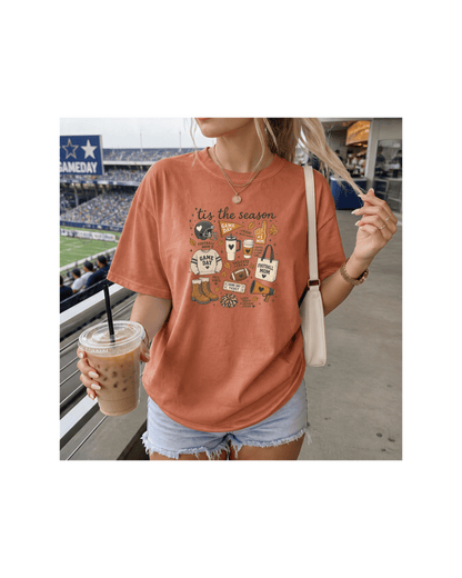 Football Mom Fall Tee | Comfort Colors Game Day Shirt