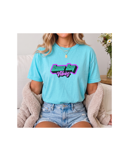 Game Day Vibes Shirt | Bright Comfort Colors Tee