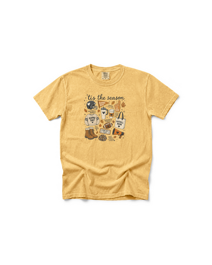 Football Mom Fall Tee | Comfort Colors Game Day Shirt