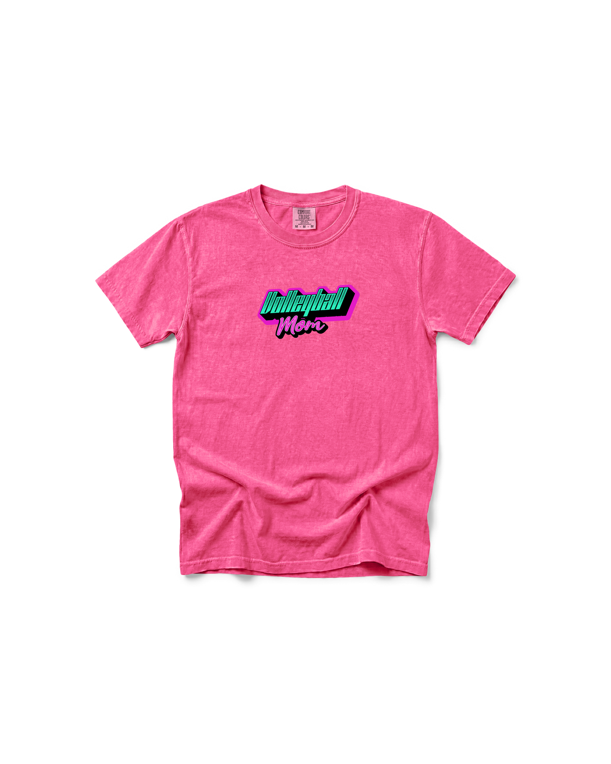 Comfort Colors Volleyball Mom Shirt | Neon Game Day Tee