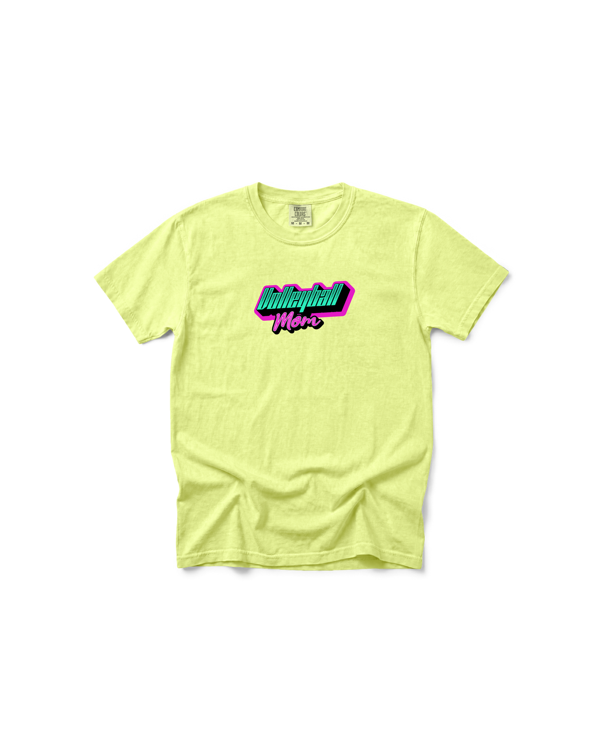 Comfort Colors Volleyball Mom Shirt | Neon Game Day Tee
