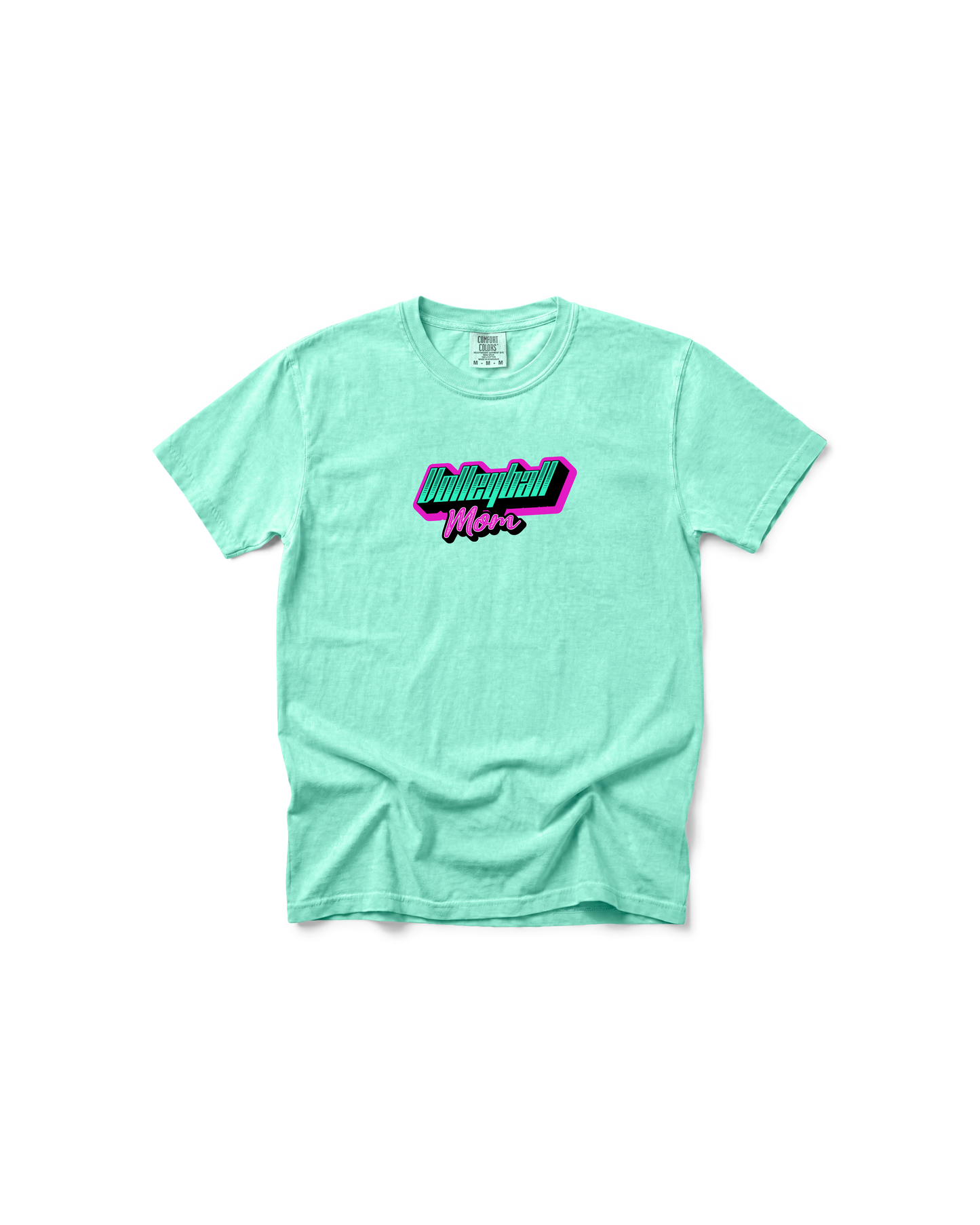 Comfort Colors Volleyball Mom Shirt | Neon Game Day Tee
