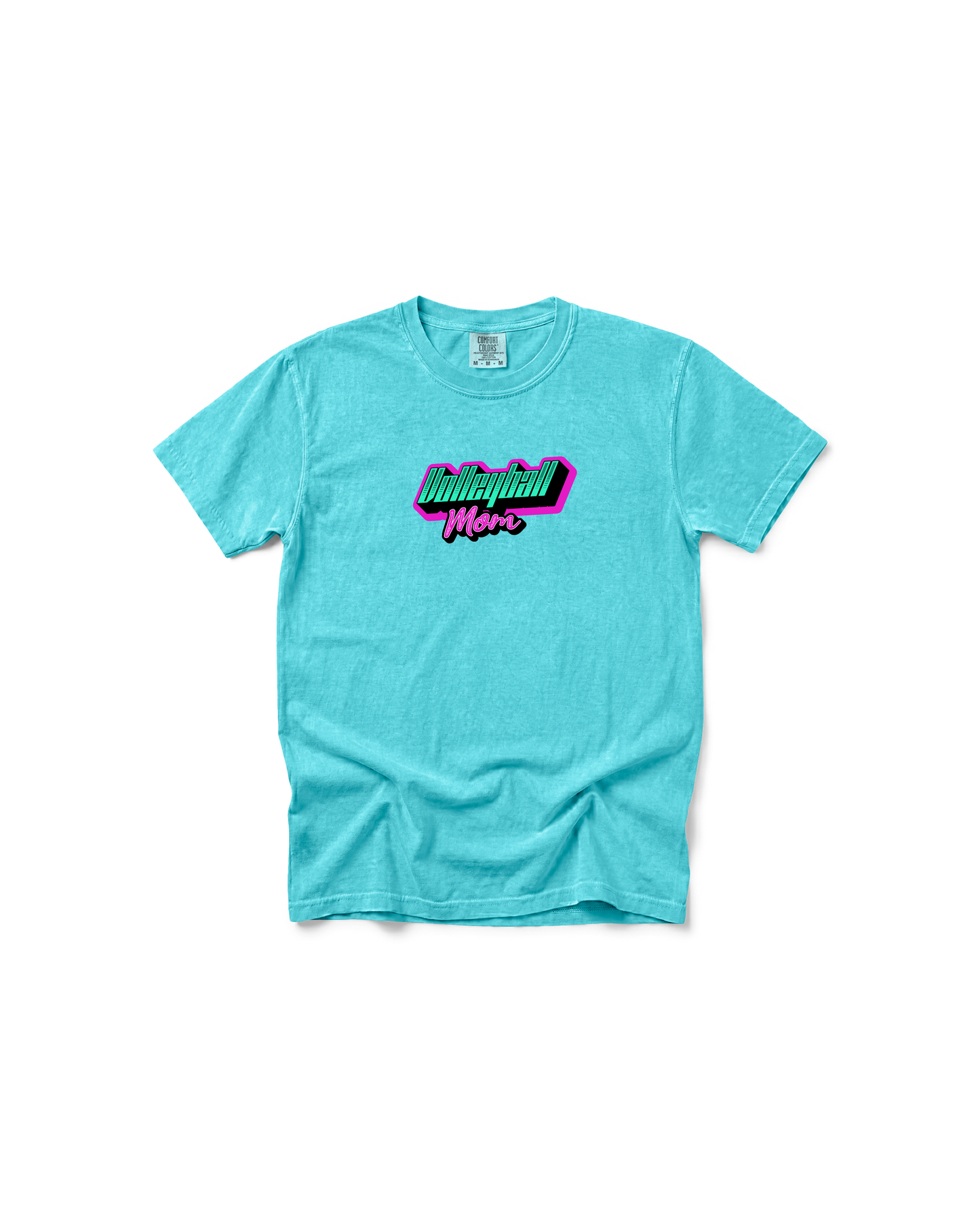 Comfort Colors Volleyball Mom Shirt | Neon Game Day Tee
