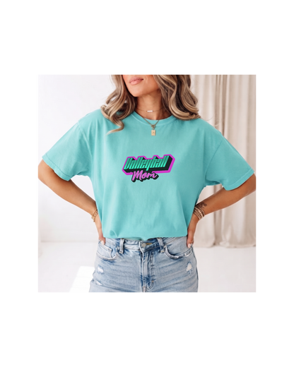 Comfort Colors Volleyball Mom Shirt | Neon Game Day Tee