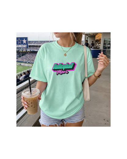 Comfort Colors Volleyball Mom Shirt | Neon Game Day Tee