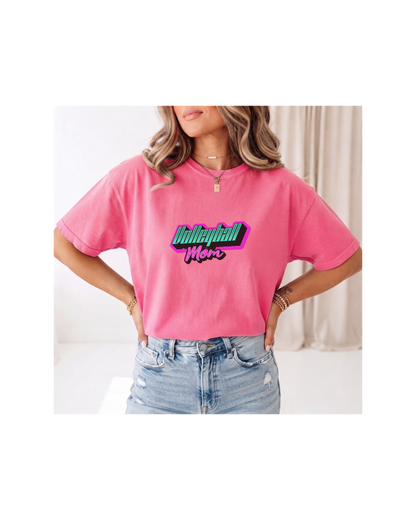 Comfort Colors Volleyball Mom Shirt | Neon Game Day Tee