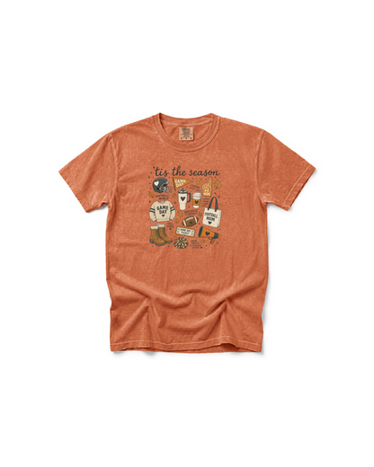 Football Mom Fall Tee | Comfort Colors Game Day Shirt