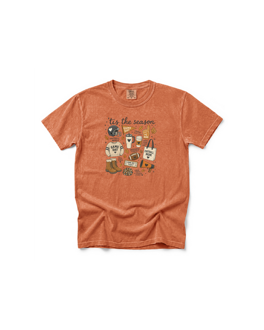 Football Mom Fall Tee | Comfort Colors Game Day Shirt