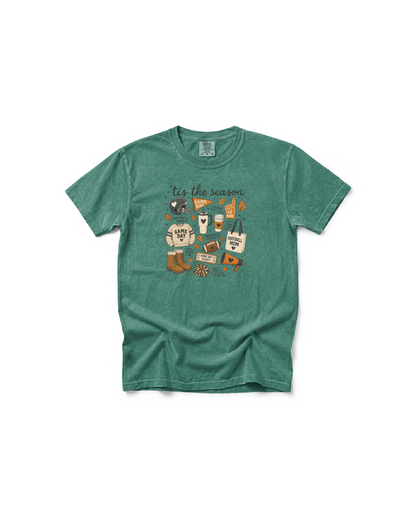 Football Mom Fall Tee | Comfort Colors Game Day Shirt
