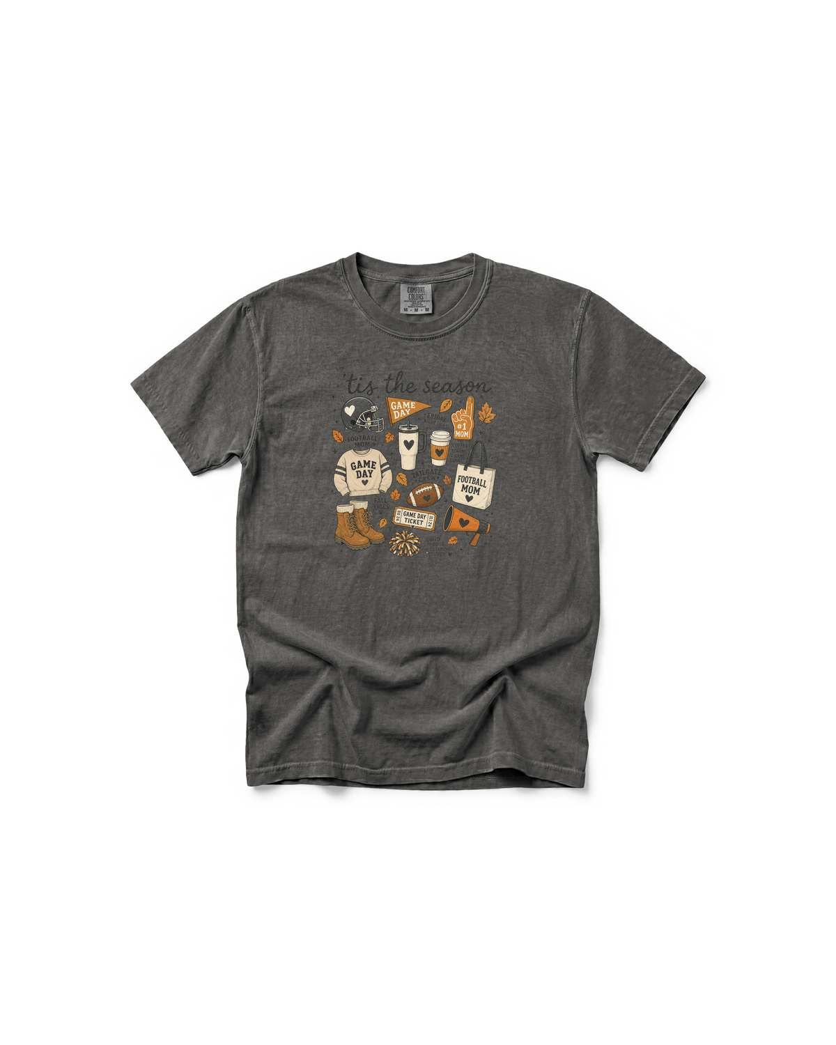 Football Mom Fall Tee | Comfort Colors Game Day Shirt