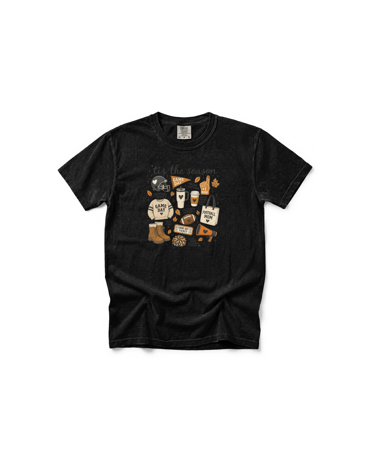 Football Mom Fall Tee | Comfort Colors Game Day Shirt