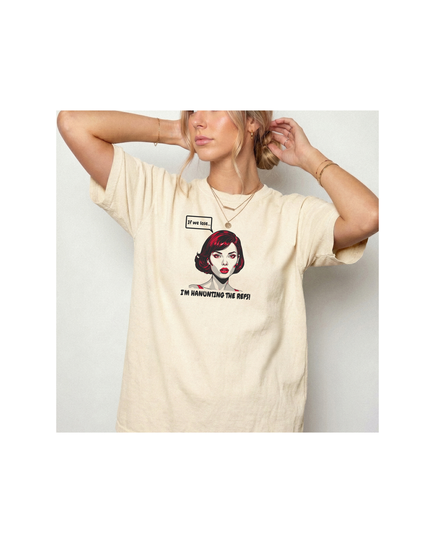 Haunting the Refs | Funny Mom Comfort Colors Tee