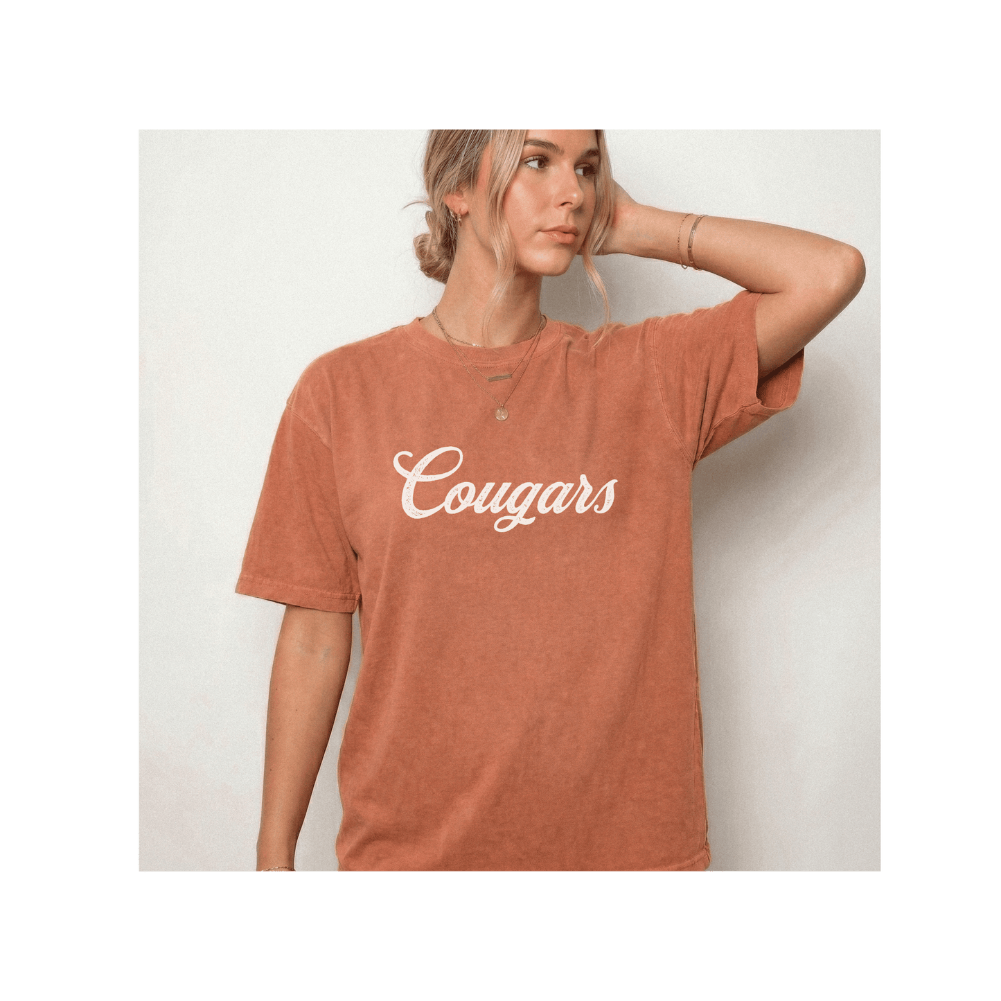 Cougars Mascot Comfort Colors T-Shirt