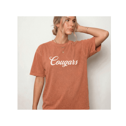 Cougars Mascot Comfort Colors T-Shirt