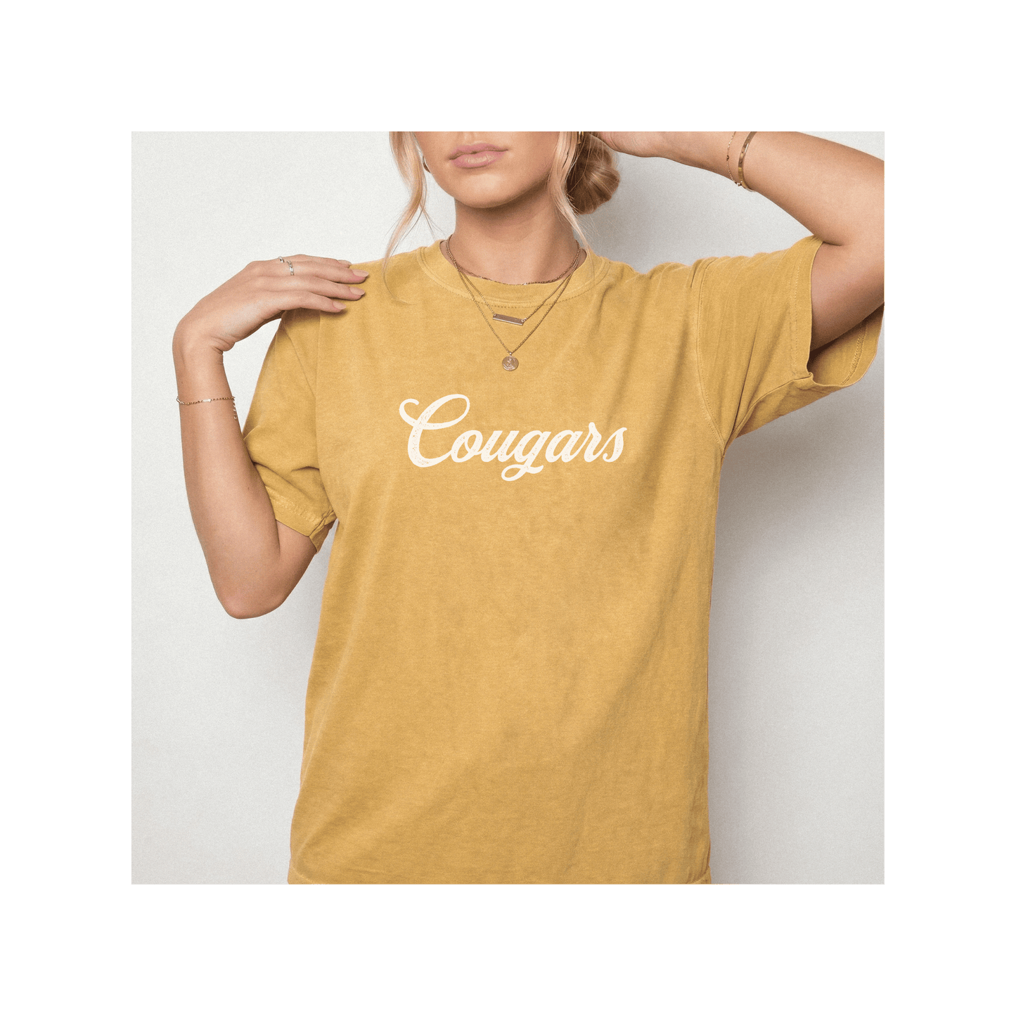 Cougars Mascot Comfort Colors T-Shirt
