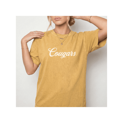Cougars Mascot Comfort Colors T-Shirt