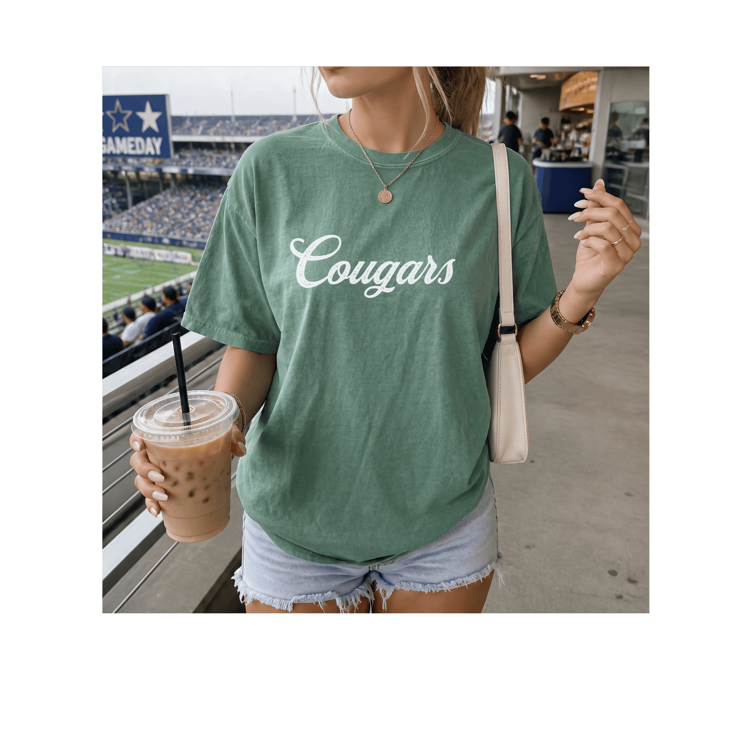 Cougars Mascot Comfort Colors T-Shirt