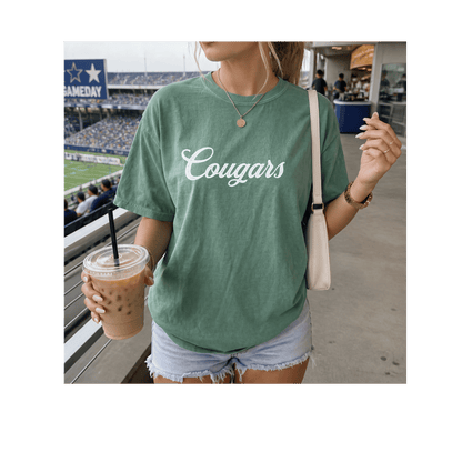 Cougars Mascot Comfort Colors T-Shirt