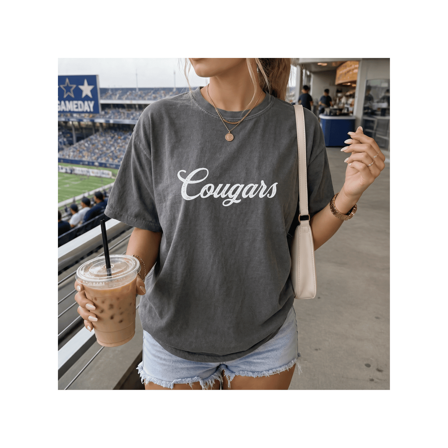 Cougars Mascot Comfort Colors T-Shirt