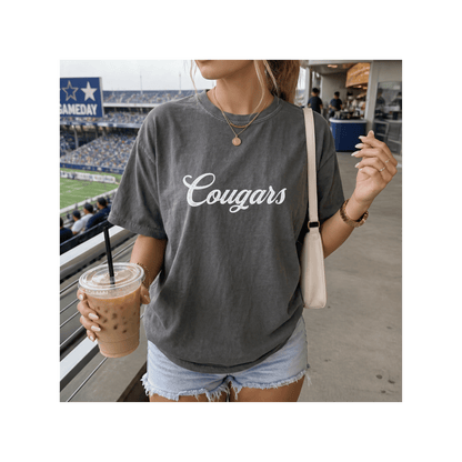 Cougars Mascot Comfort Colors T-Shirt