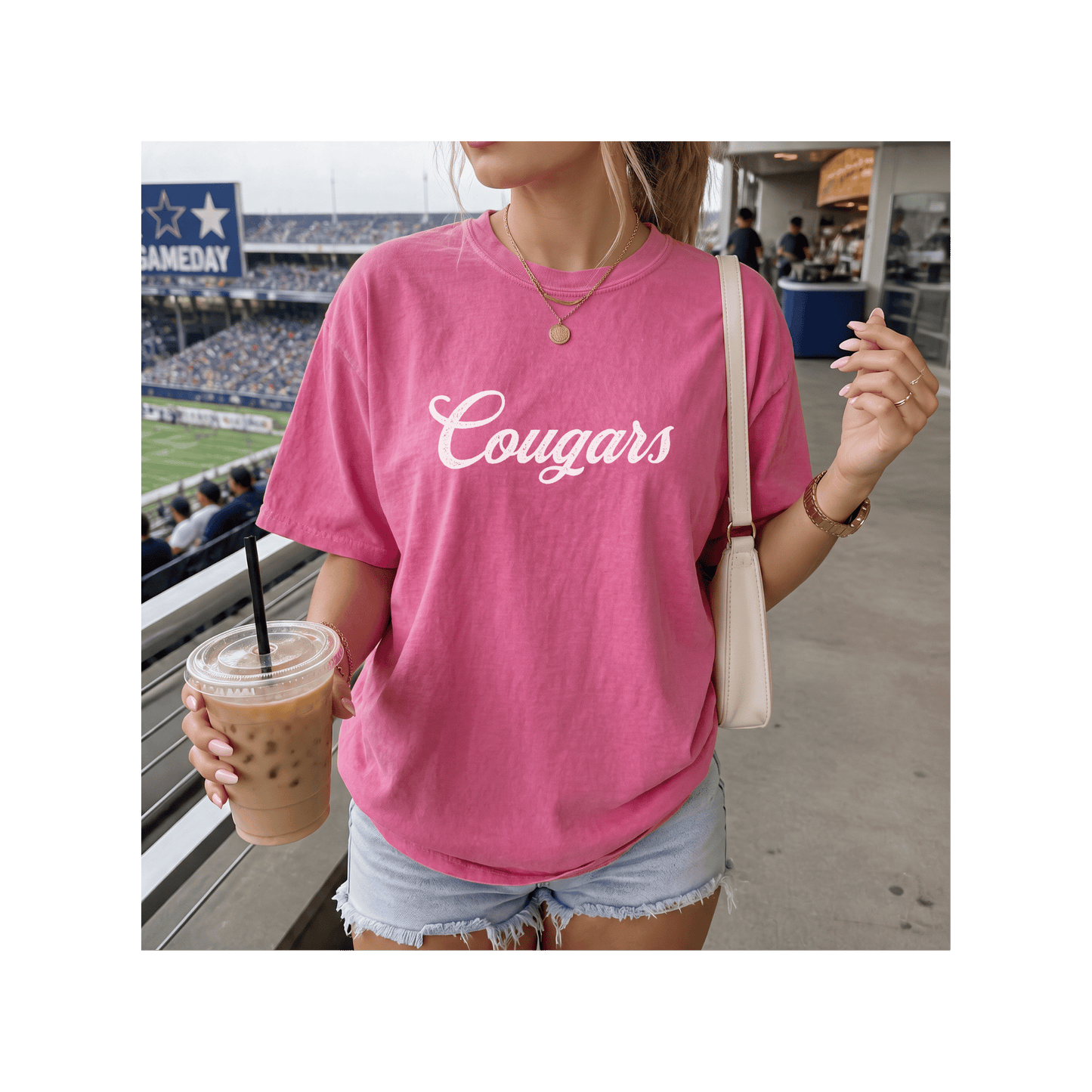 Cougars Mascot Comfort Colors T-Shirt