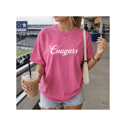 Cougars Mascot Comfort Colors T-Shirt