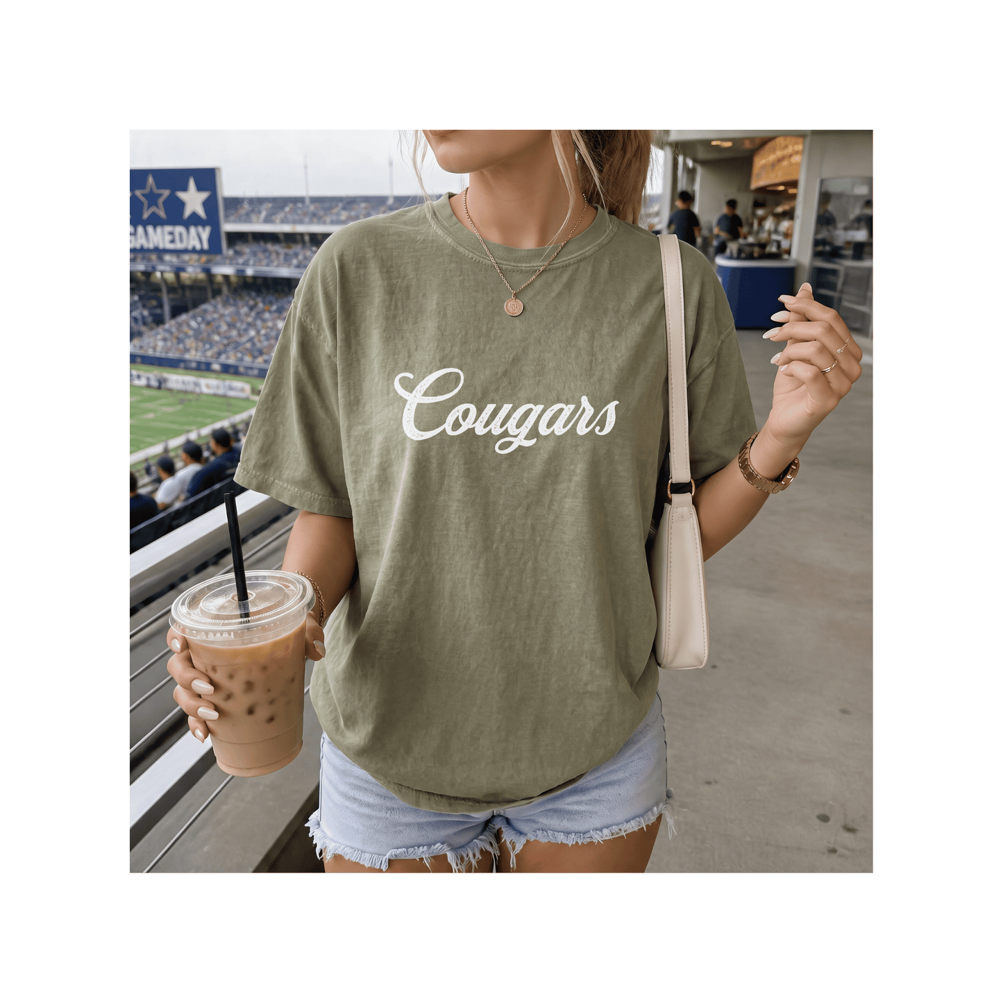 Cougars Mascot Comfort Colors T-Shirt
