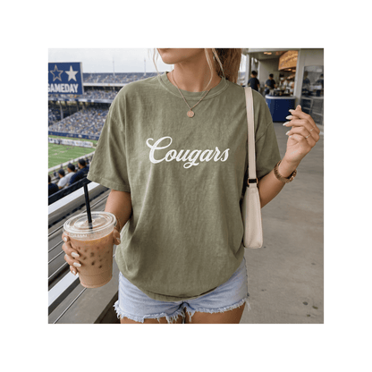 Cougars Mascot Comfort Colors T-Shirt