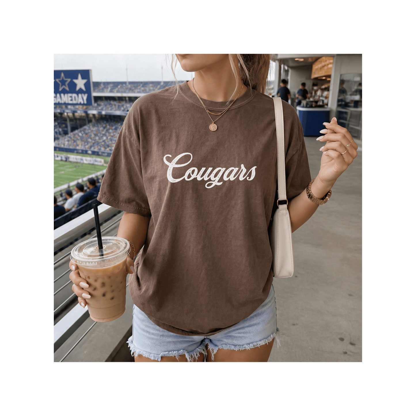 Cougars Mascot Comfort Colors T-Shirt