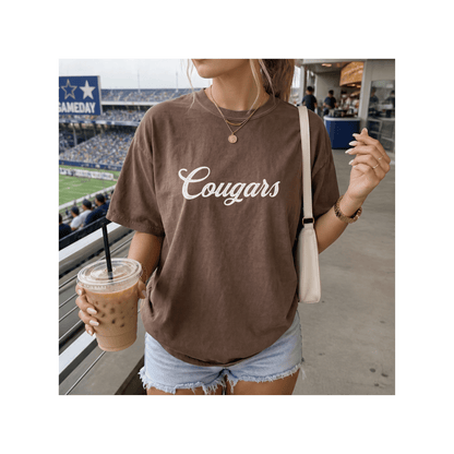 Cougars Mascot Comfort Colors T-Shirt