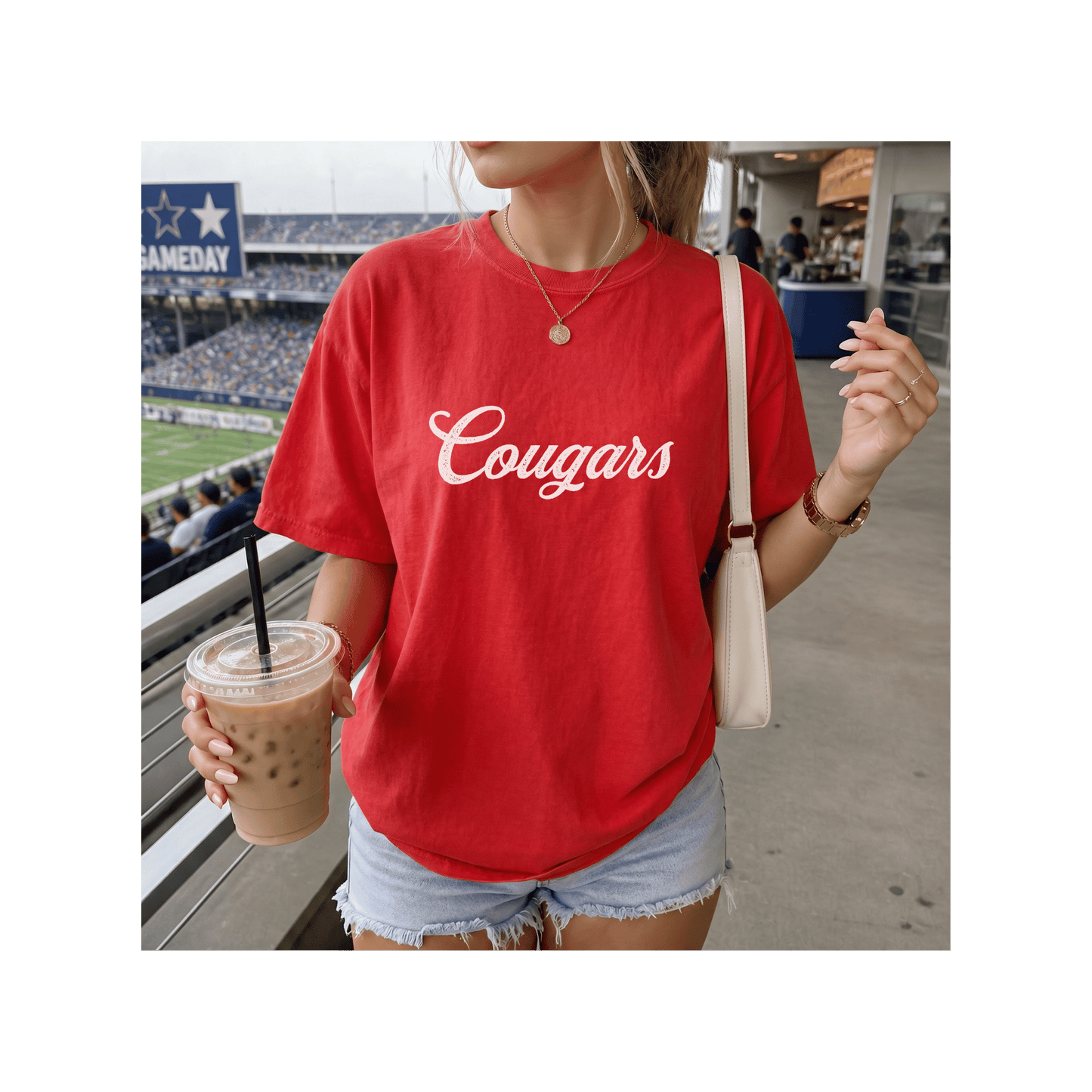 Cougars Mascot Comfort Colors T-Shirt