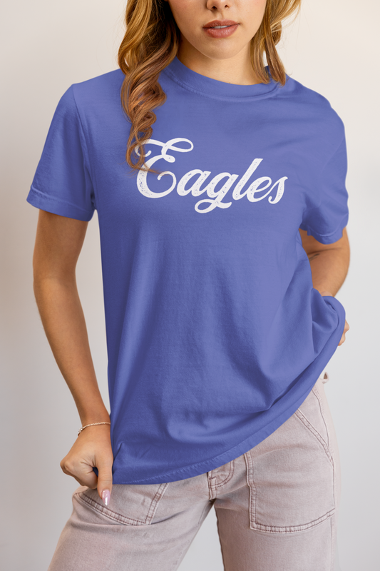 Customizable Eagles Mascot Heavyweight T-Shirt