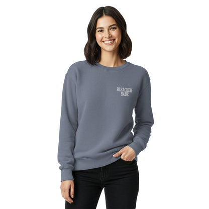 Bleacher Babe Embroidered Crewneck Sweatshirt