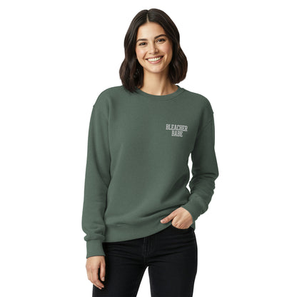 Bleacher Babe Embroidered Crewneck Sweatshirt