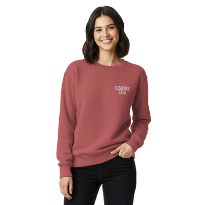 Bleacher Babe Embroidered Crewneck Sweatshirt