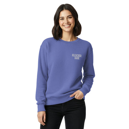 Bleacher Babe Embroidered Crewneck Sweatshirt