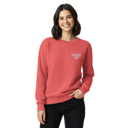 Bleacher Babe Embroidered Crewneck Sweatshirt
